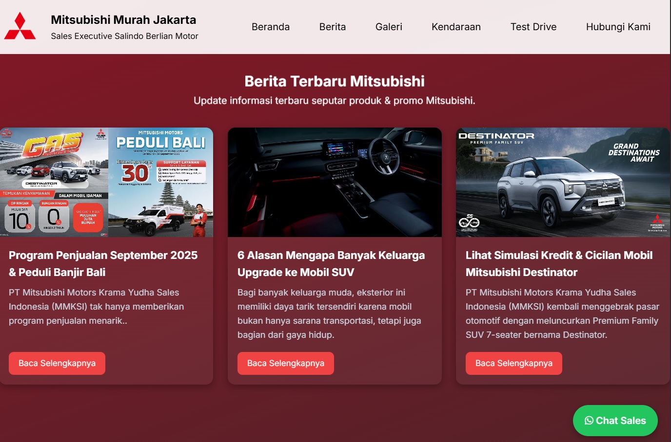 Website Penjualan Sales